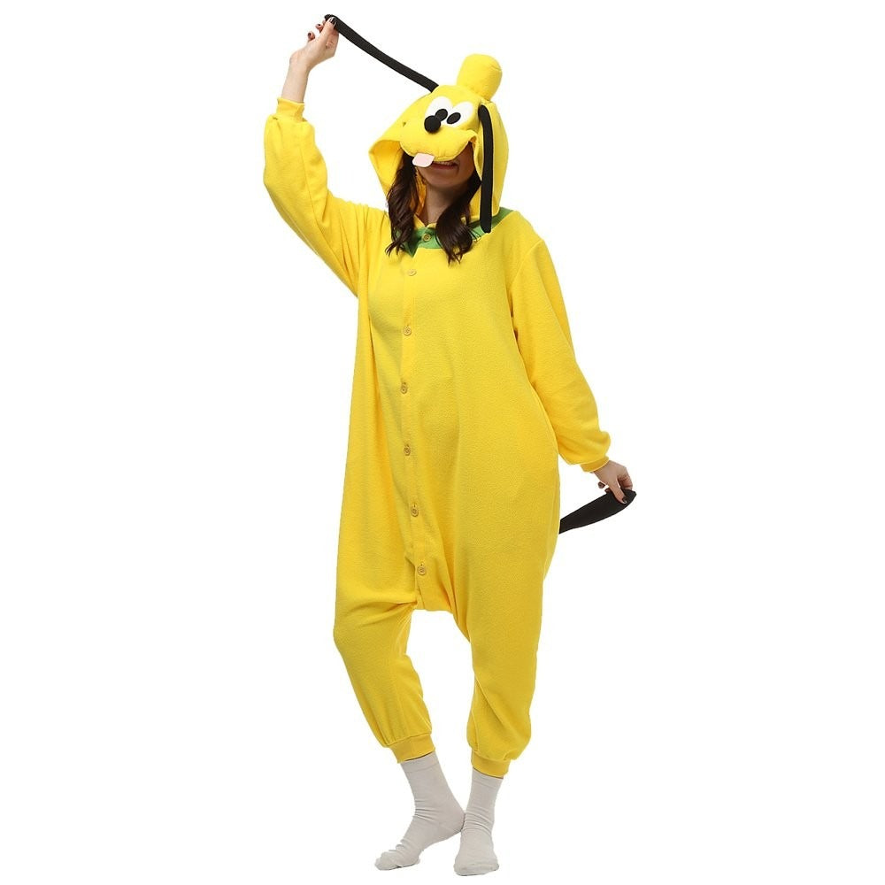 Cartoon Yellow Dog Costume Onesie