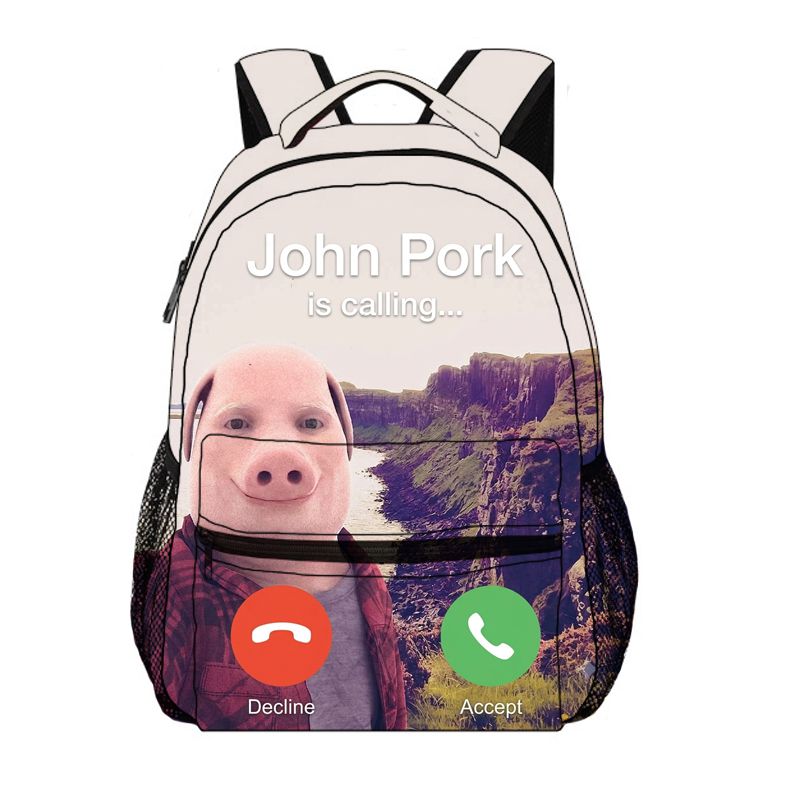 Pig Face Funny Meme Backpack