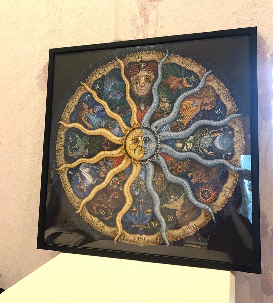 Zodiac Horoscope Round Jigsaw Puzzle 500 Piece