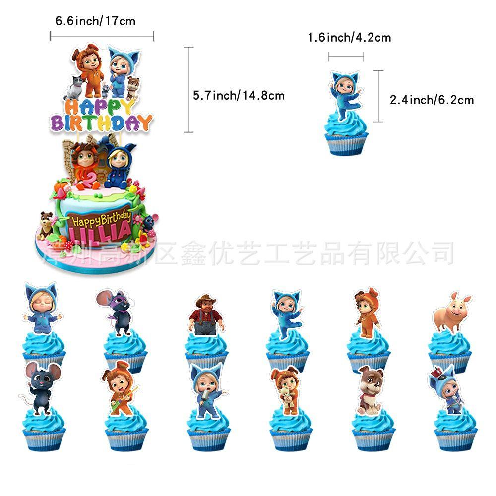 32pcs Cartoon Dave Birthday Balloons Party Decorations