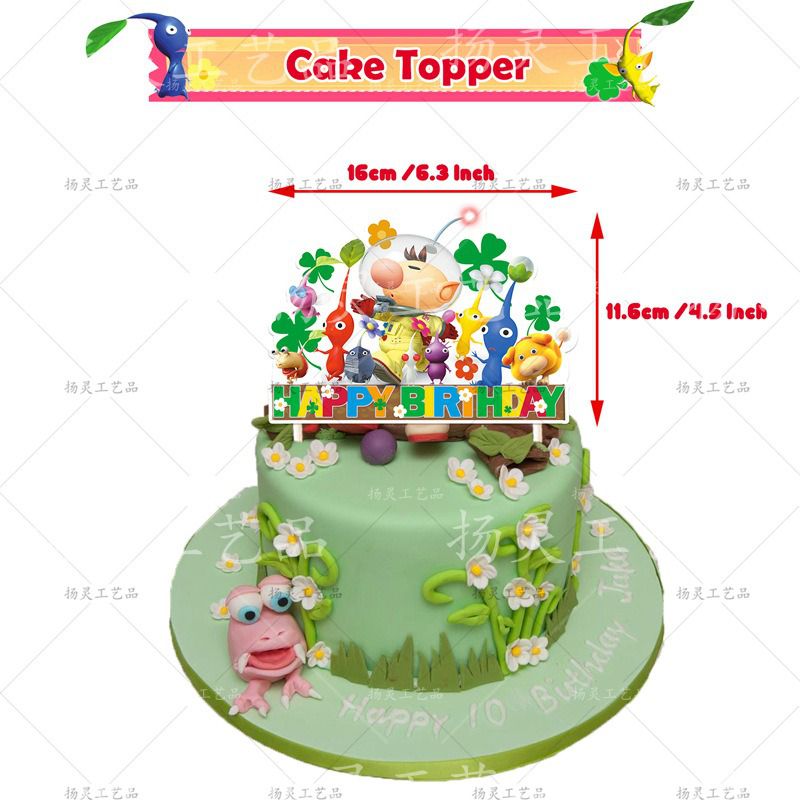 32pcs Cartoon Game Plant Birthday Party Decorations