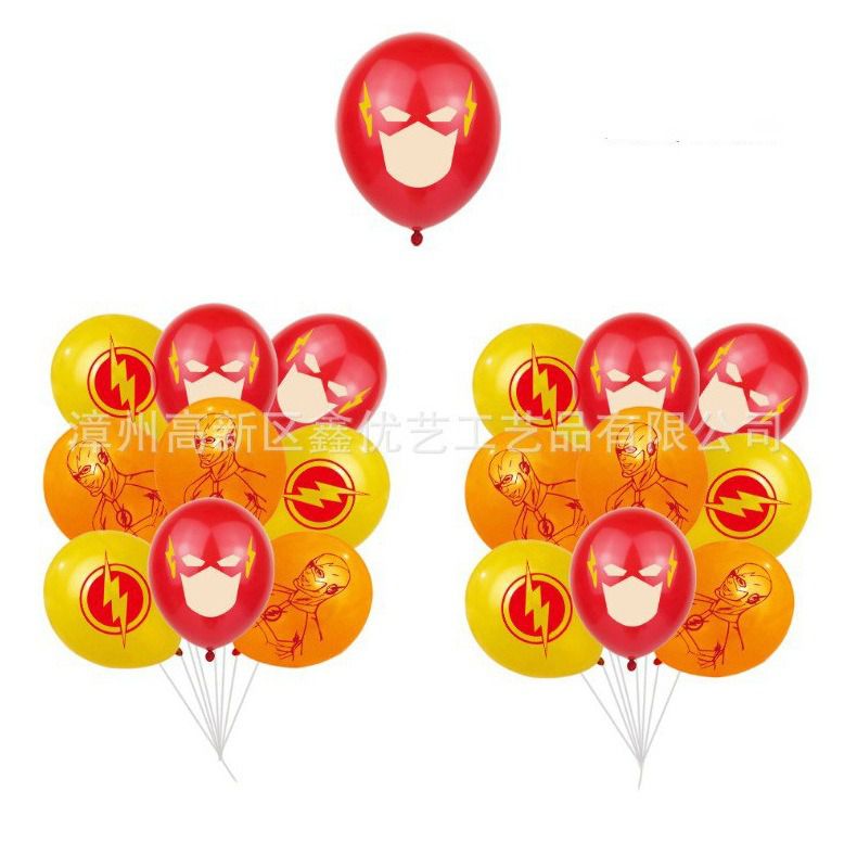 32-teiliges The Flash Geburtstagsdekor, DC-Superheld Luftballons, Party Kuchen Angebot Set