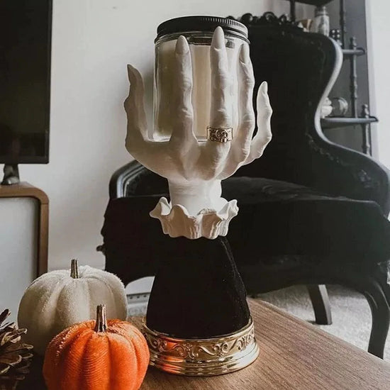 witch hand candle holder