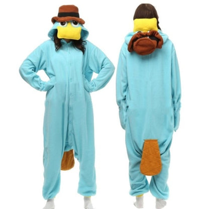 Agent P Bipedal Platypus Cartoon Costume Onesie