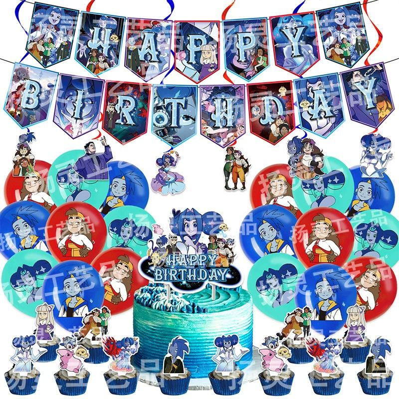 Andi Frankie Guinevere Anime Birthday Party Decorations