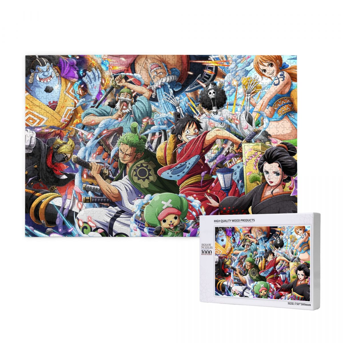 Anime Luffy Wooden Jigsaw Puzzle
