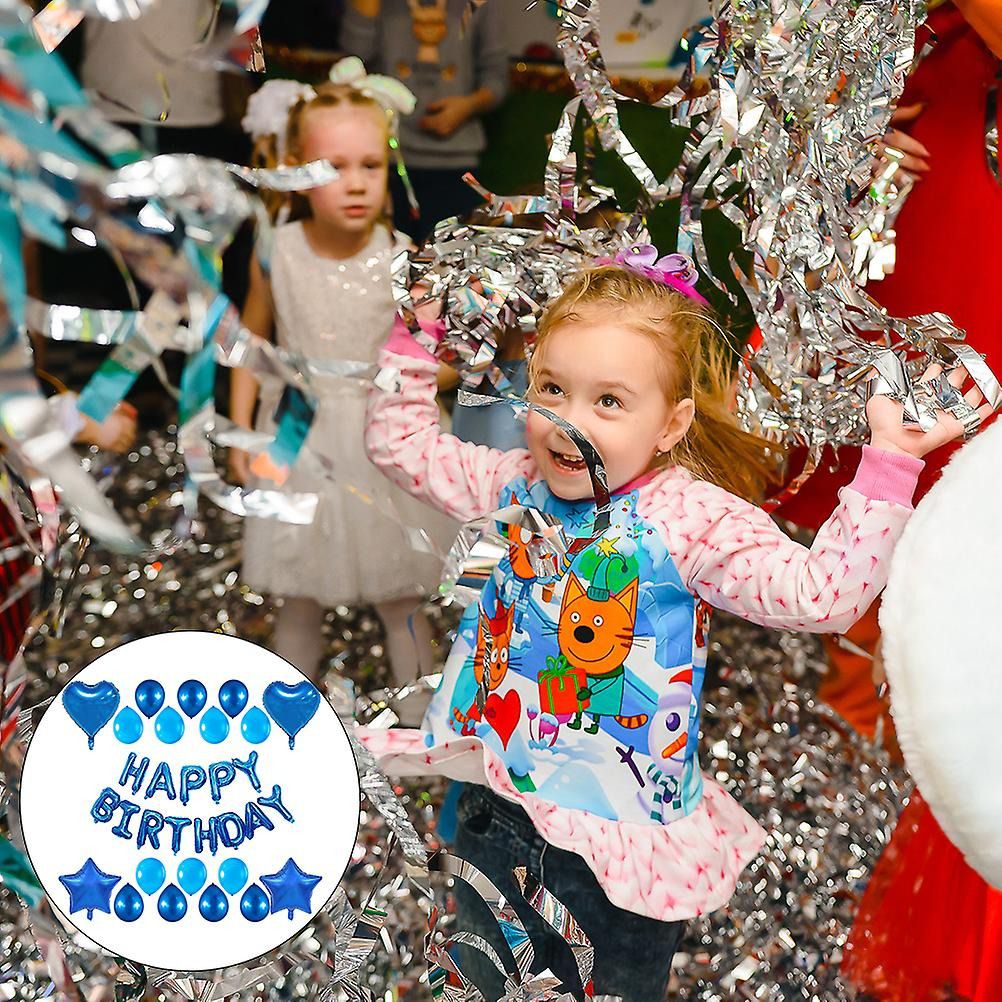 Décorations de fête d'anniversaire de ballons en forme d'eau bleue