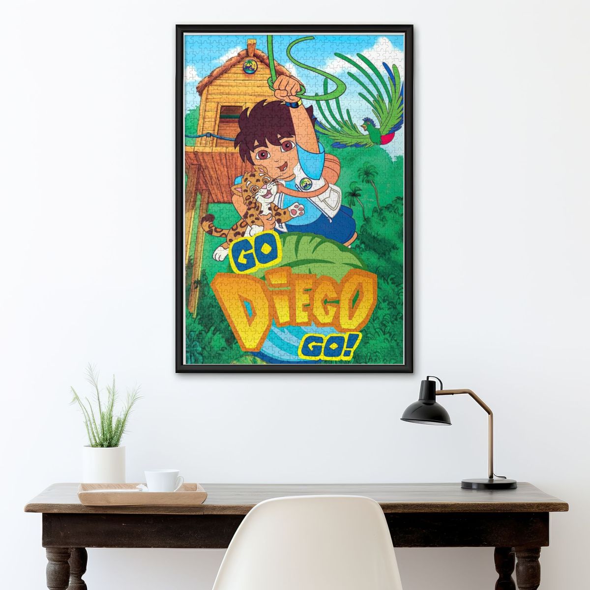 Cartoon Adventure Hero Wooden Jigsaw Puzzle
