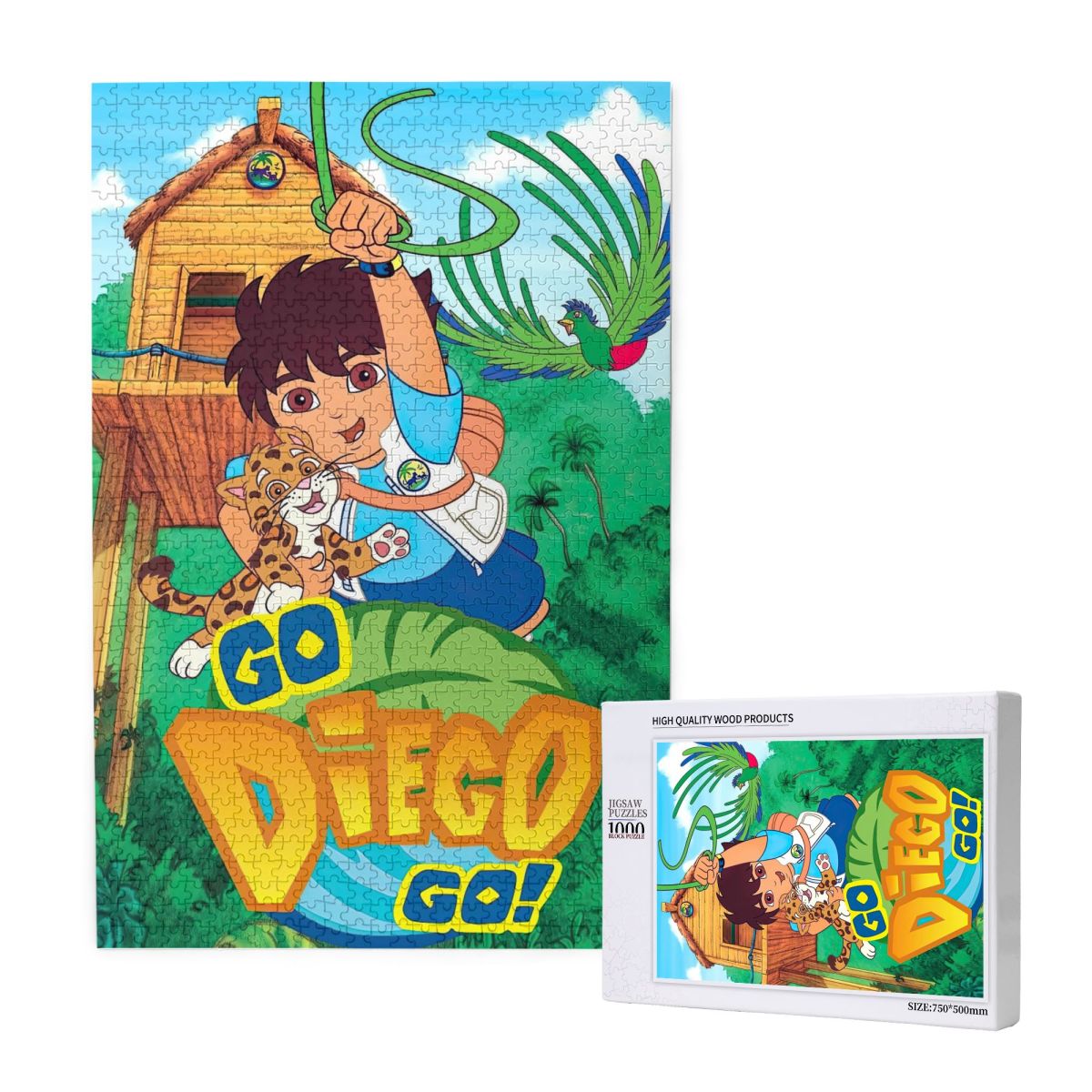 Cartoon Adventure Hero Wooden Jigsaw Puzzle