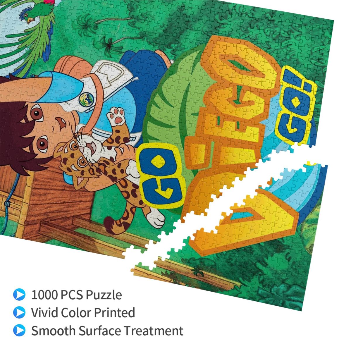 Cartoon Adventure Hero Wooden Jigsaw Puzzle
