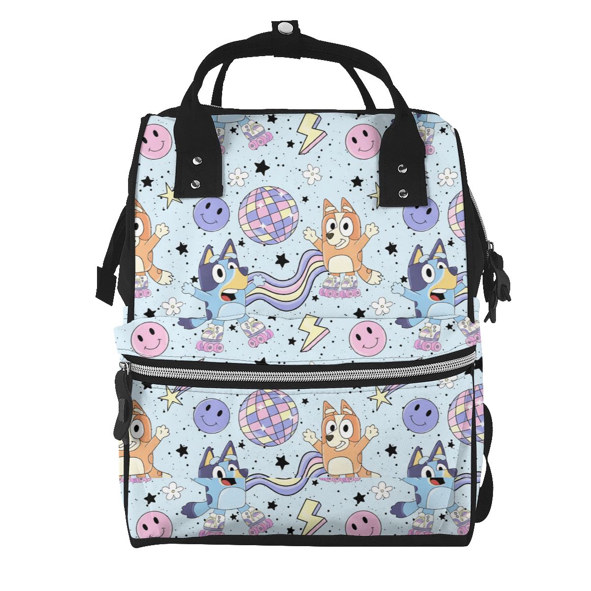 Cartoon Blue Puppey Diaper Bag Backpack