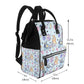 Cartoon Blue Puppey Diaper Bag Backpack