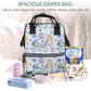 Cartoon Blue Puppey Diaper Bag Backpack