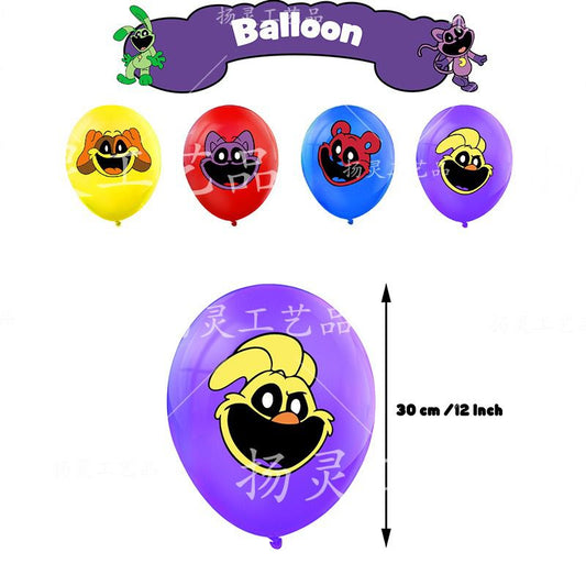 30pcs Cartoon Critters Birthday Balloons Party Decorations