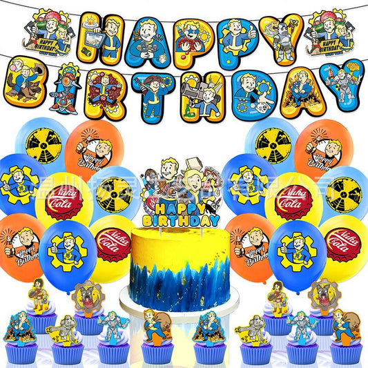 32pcs Cartoon Fallou Birthday Balloons Party Decorations