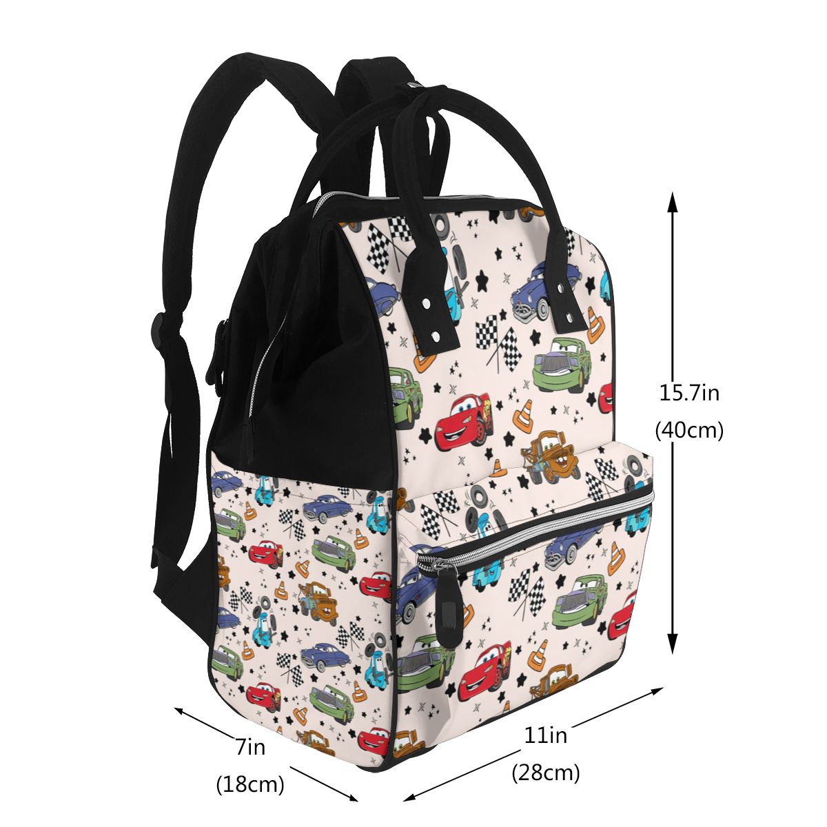 Cartoon Franchise Cars Diaper Bag Backpack