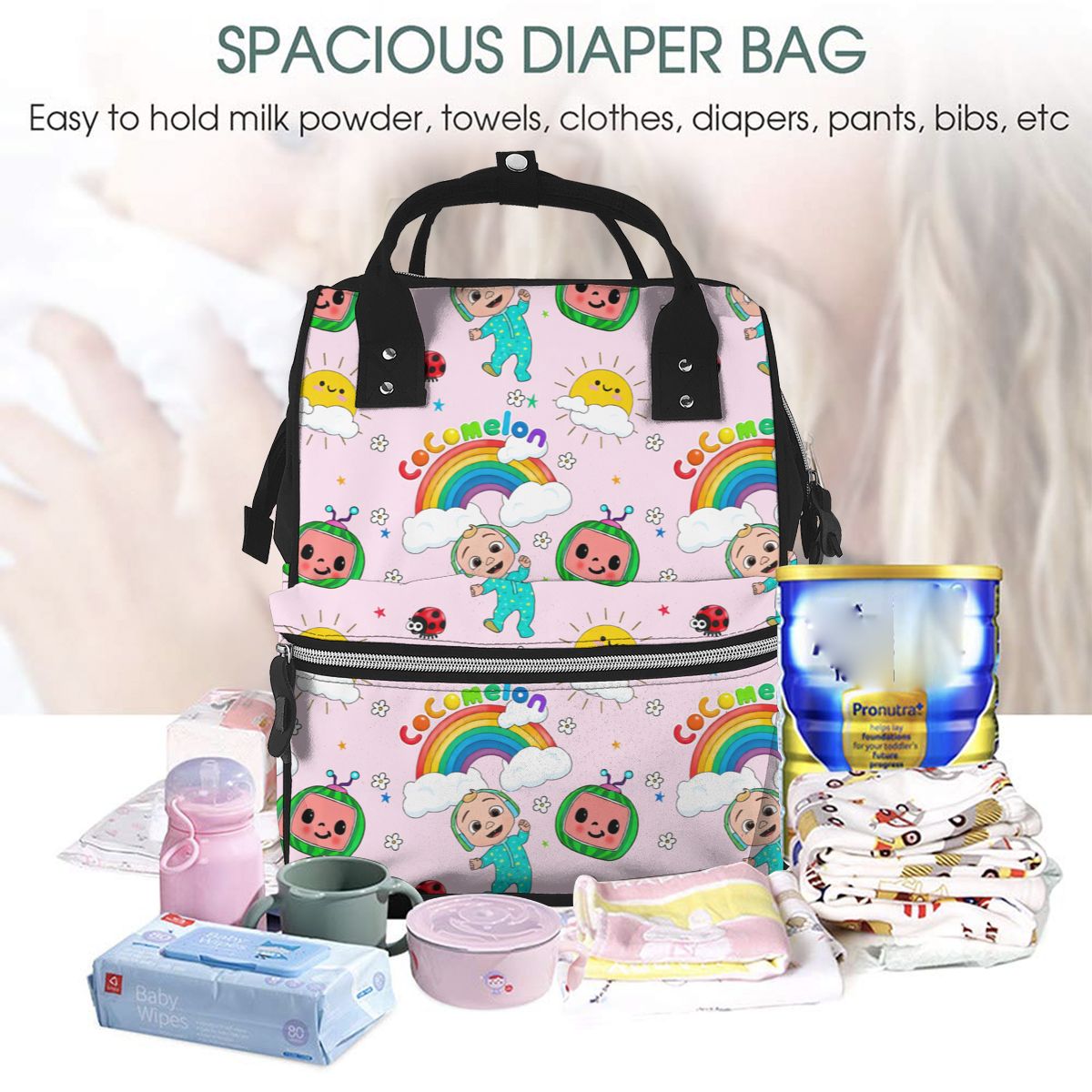 Cartoon Kids Baby Diaper Bag Backpack
