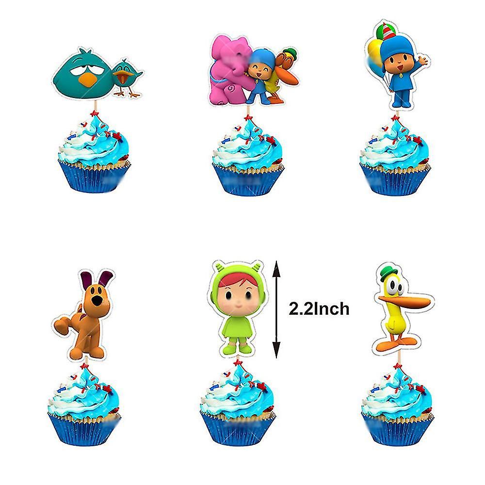 34-teiliges Pocoyo Geburtstagsdekor, Cartoon Luftballons, Party Kuchen Angebot Set