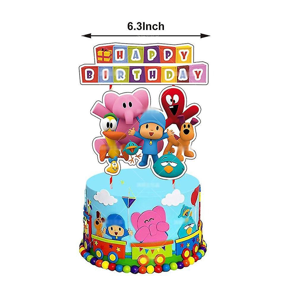 34-teiliges Pocoyo Geburtstagsdekor, Cartoon Luftballons, Party Kuchen Angebot Set