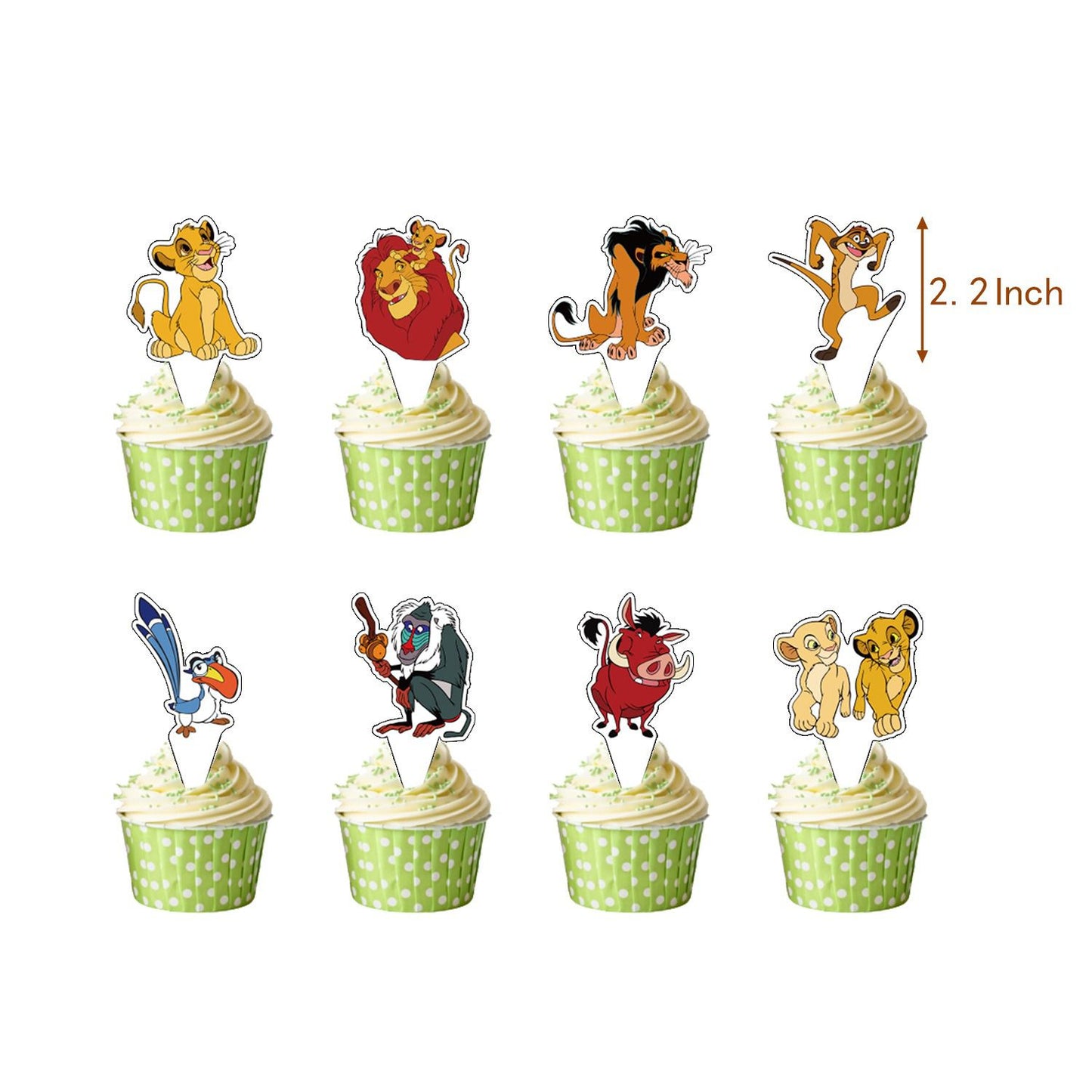 30pcs Luftballons König der Löwen, Karikatur Disney Geburtstagsdeko, Party Flaggen Kuchen Set