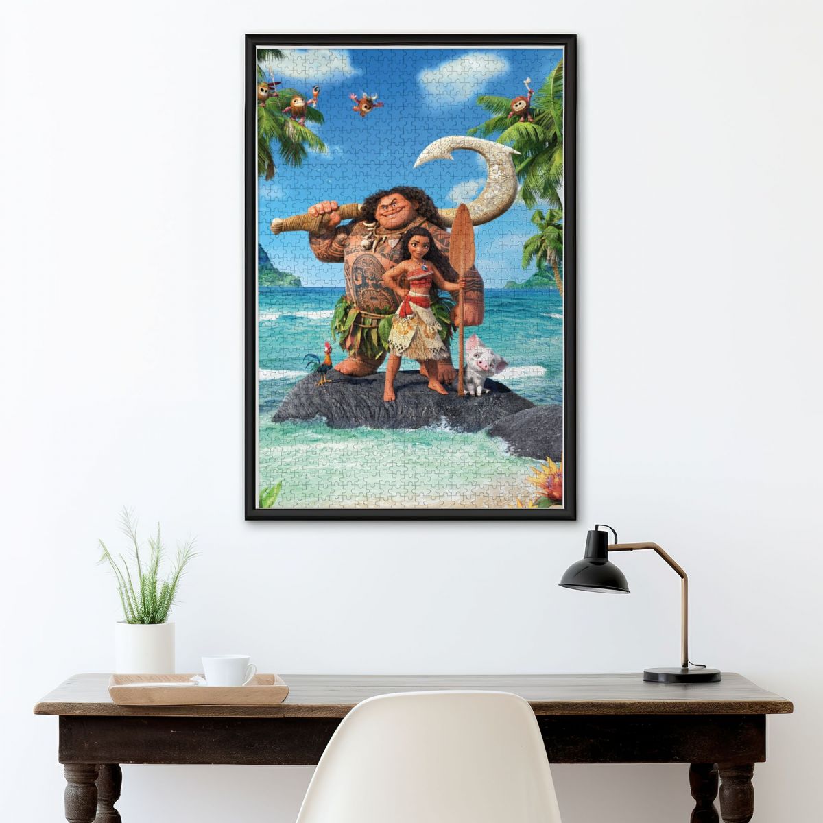 Cartoon Maui Movie Wooden Jigsaw Puzzle