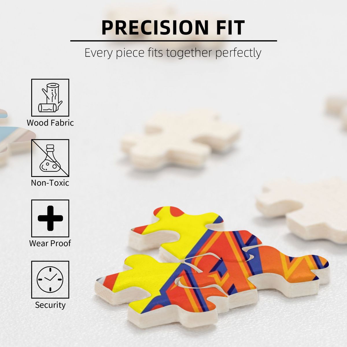 Cartoon Monster Race Truck Wooden Jigsaw Puzzle