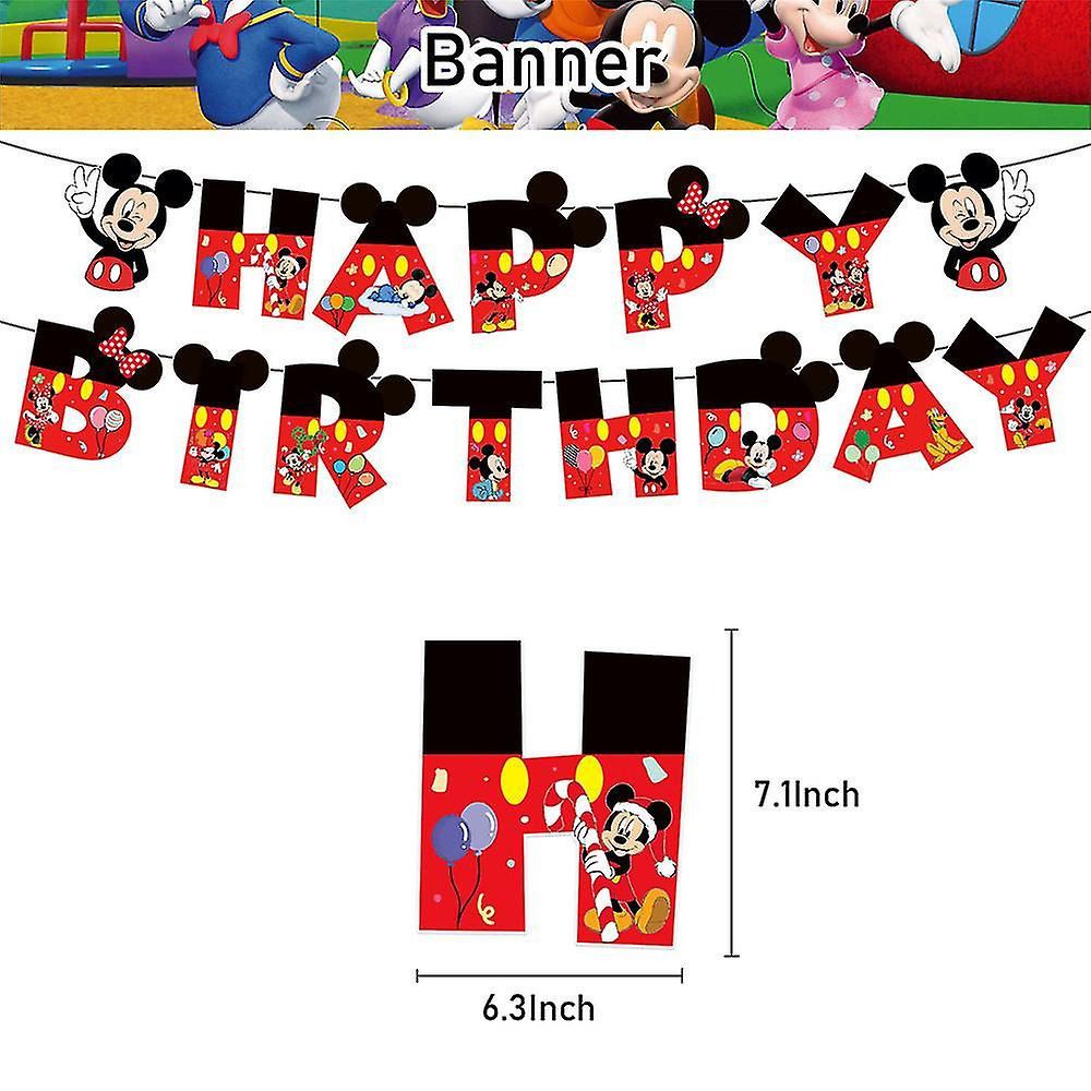 32pcs Cartoon Mouse Birthday Balloons Party Decorations