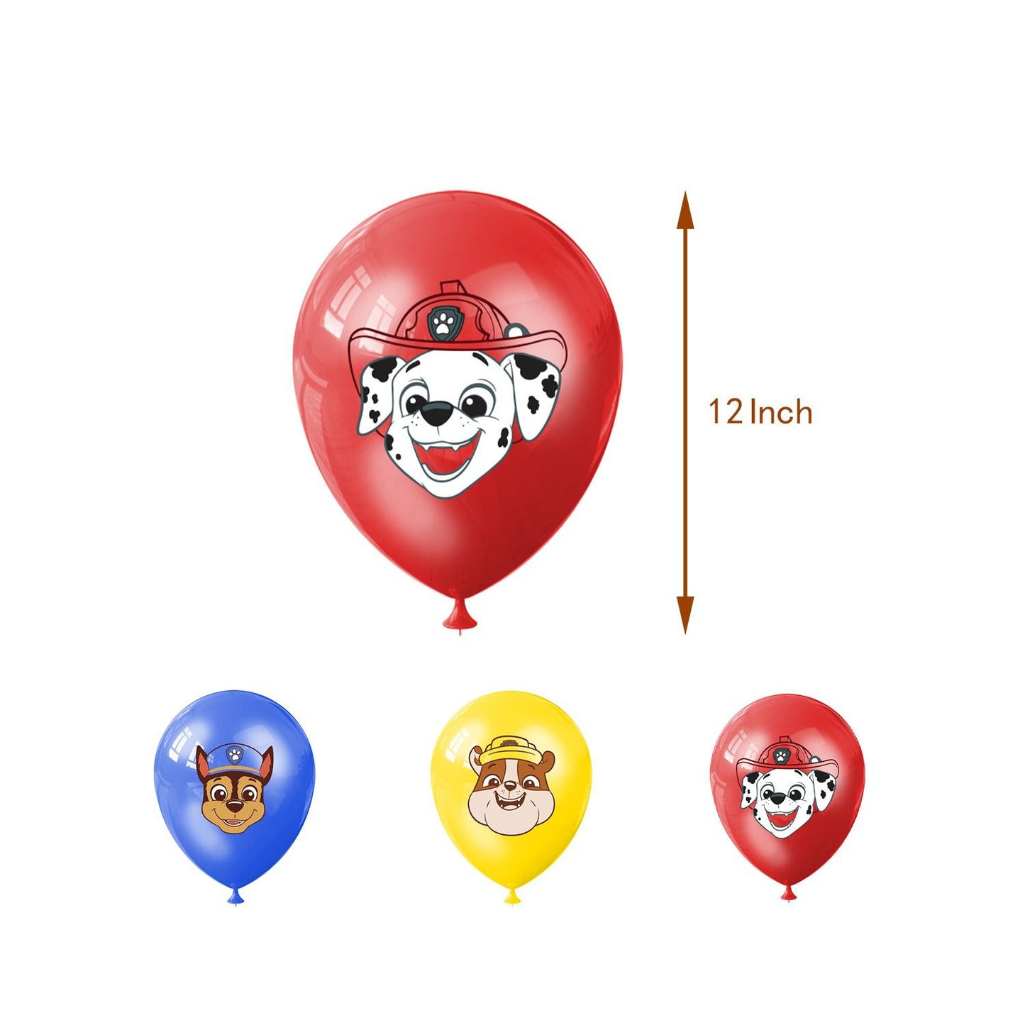 32pcs Cartoon Paw Birthday Balloons Party Decorations