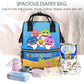 Cartoon Sharks Family Diaper Bag Backpack