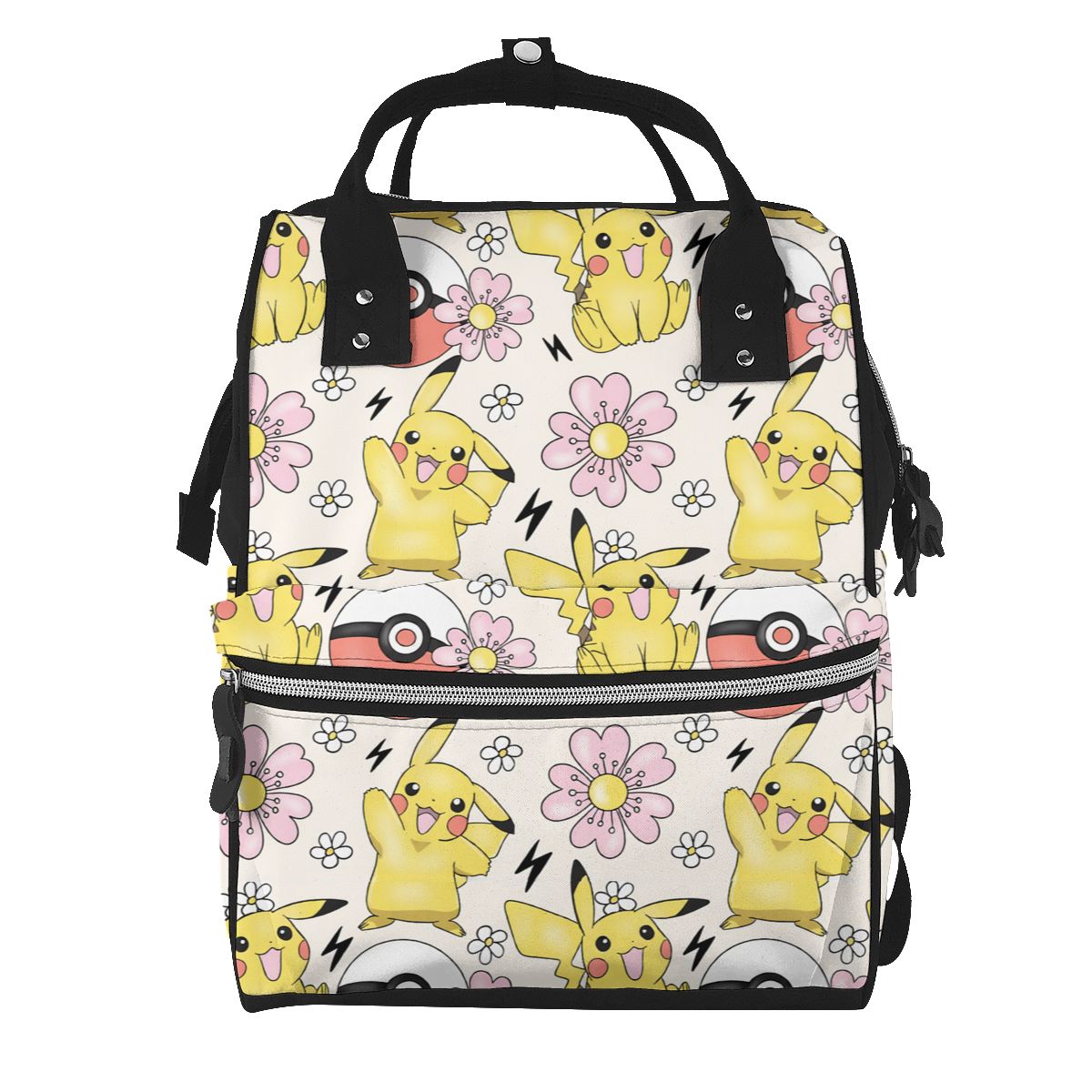 Cartoon Yellow Mouse Diaper Bag Backpack