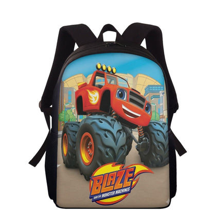 Cartoon Monster Race Truck Backpack