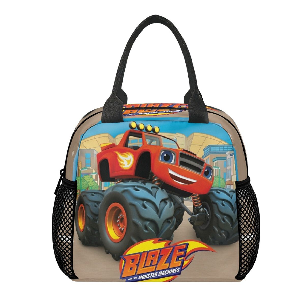 Cartoon Monster Race Truck Backpack