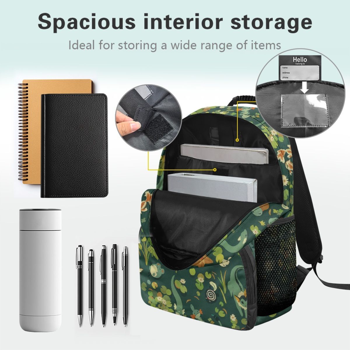 Cartoon Seamless Species Backpack