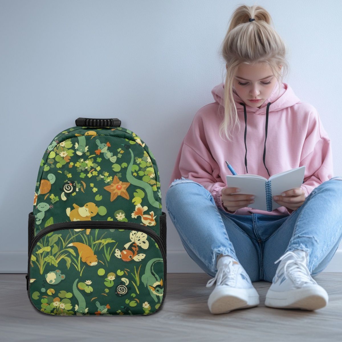 Cartoon Seamless Species Backpack
