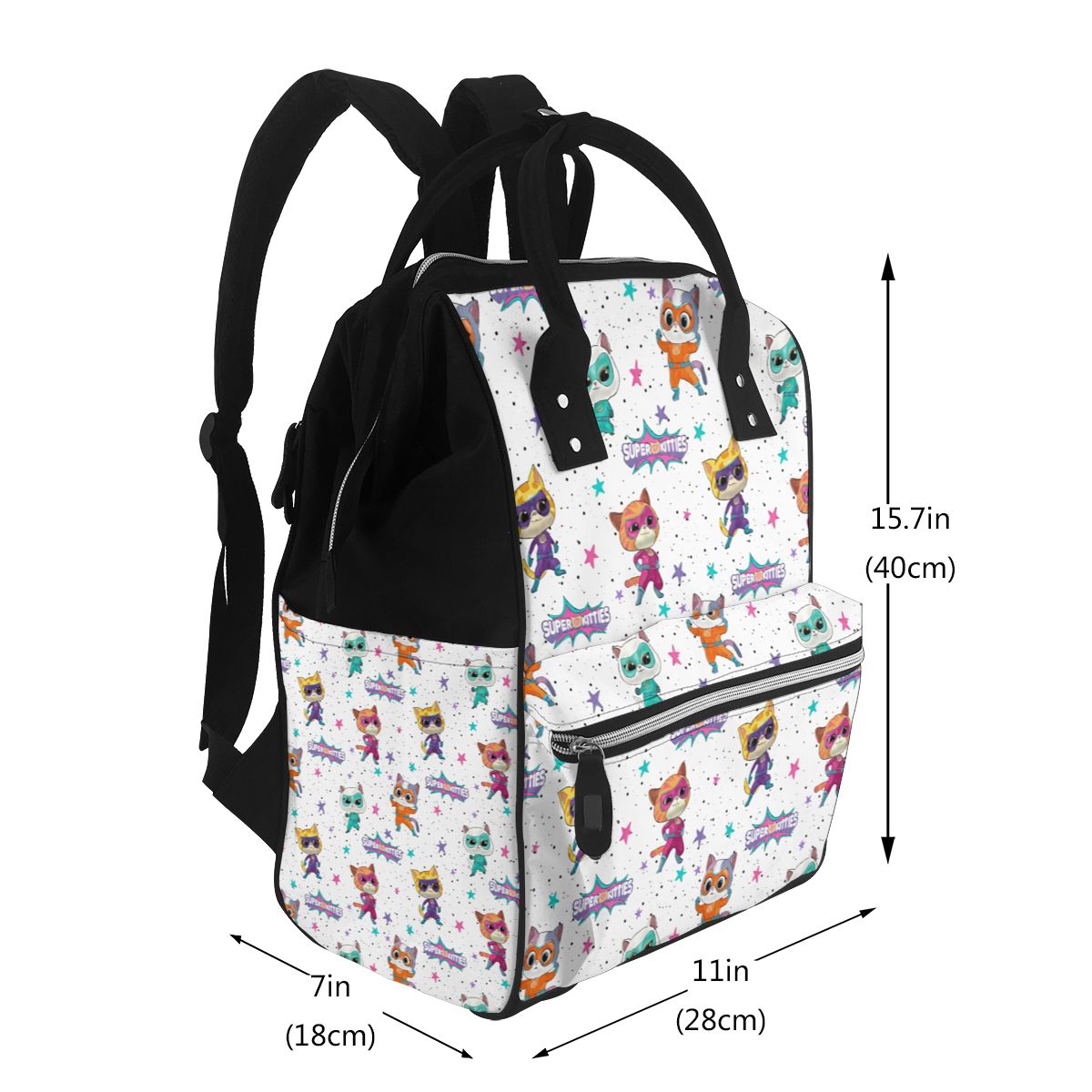Cuddly Kittens Team Diaper Bag Backpack