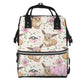 Cute Brown Fur Species Diaper Bag Backpack