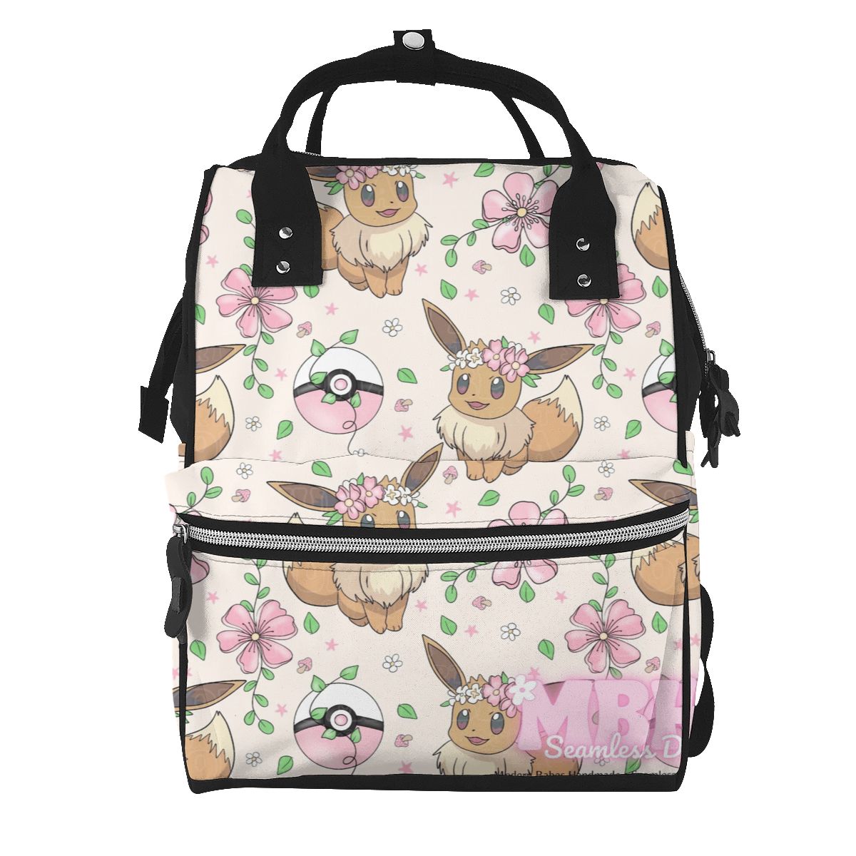 Cute Brown Fur Species Diaper Bag Backpack