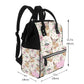 Cute Brown Fur Species Diaper Bag Backpack