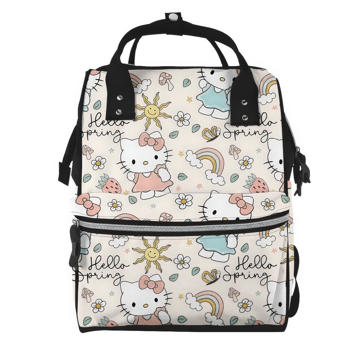 Cute Kitty White Cat Diaper Bag Backpack