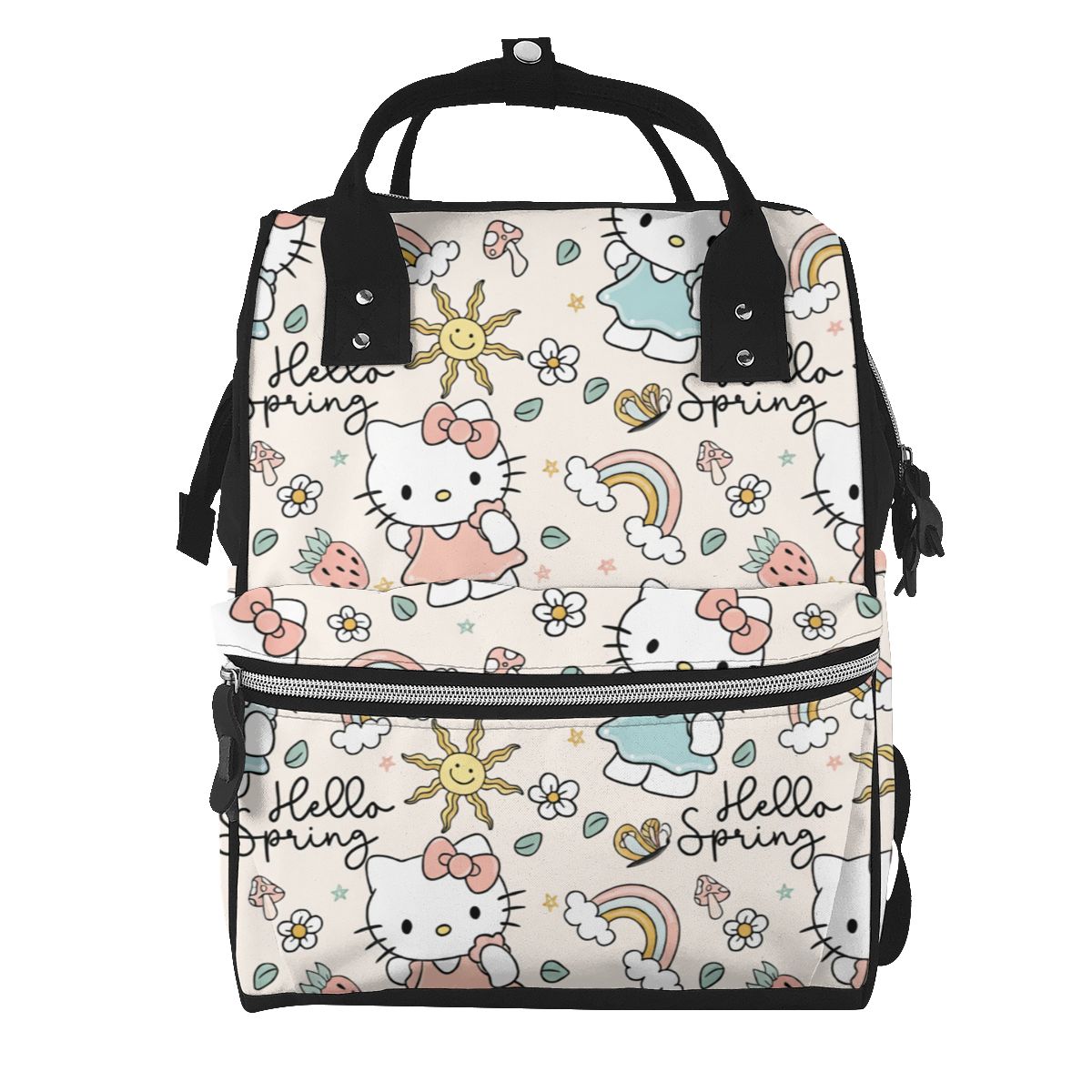 Cute Kitty White Cat Diaper Bag Backpack