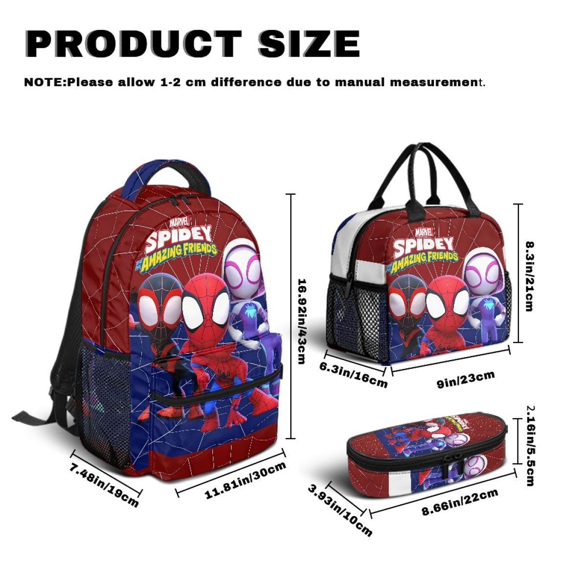 Cute Spider Superheros Team Backpack