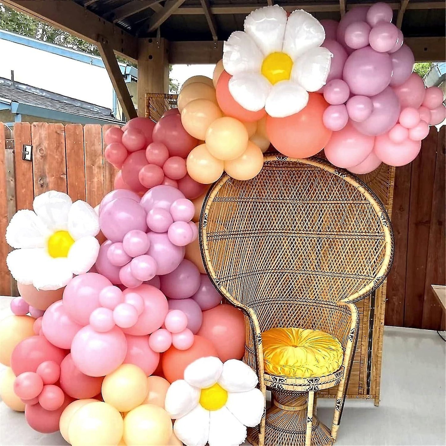 149 pièces décorations de fête en arc de ballons marguerite