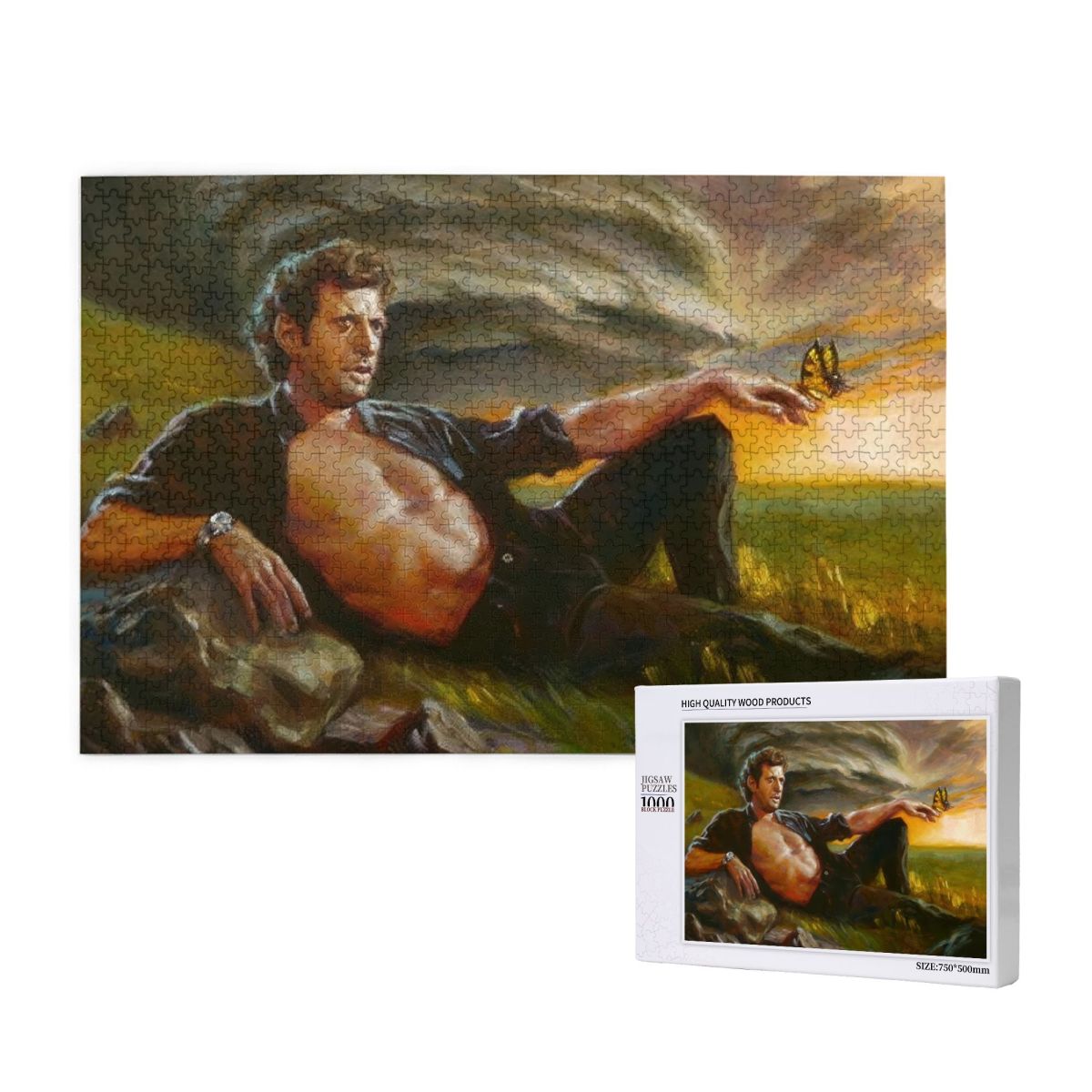 Funny Meme Jeff Wooden Jigsaw Puzzle