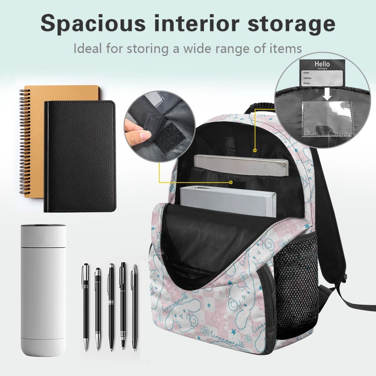 Long Ear White Puppey Backpack