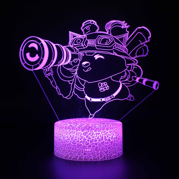 Veilleuse League of Legends, Lampe jeu vidéo, Illusion 3D, Décoration de terrasse LED