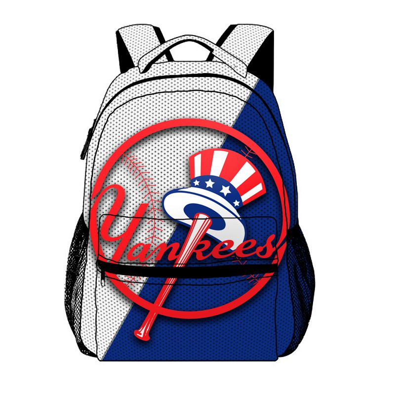 New York Red Baseball Sport School Backpack