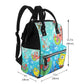 Square Sponge Diaper Bag Backpack