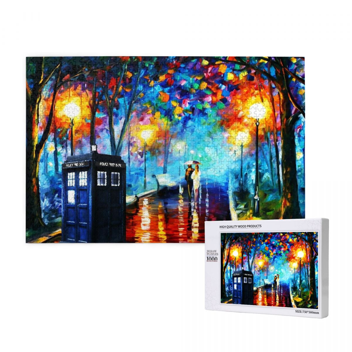 Tardis Police Box Wooden Jigsaw Puzzle