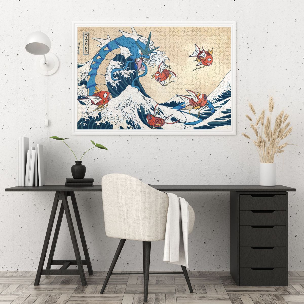 The Great Wave Dragon Wooden Jigsaw Puzzle