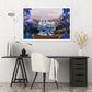 Tiny Blue Creatures Wooden Jigsaw Puzzle